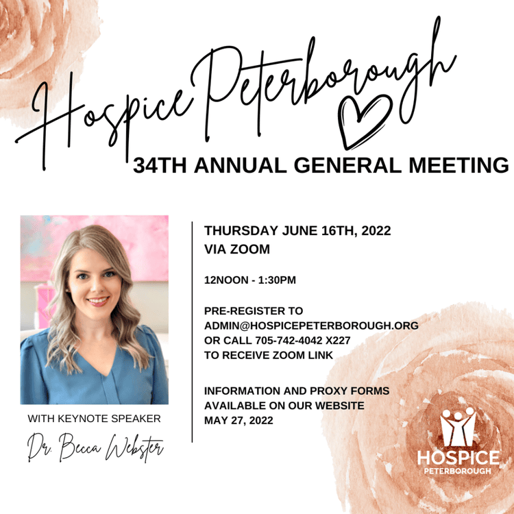 Hospice Peterborough AGM Invite 2022