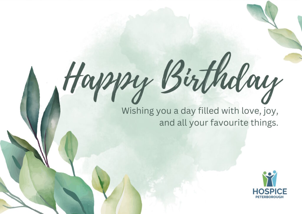 Happy Birthday. Wishing you a day fileld with love, joy, and all your favourite things.
