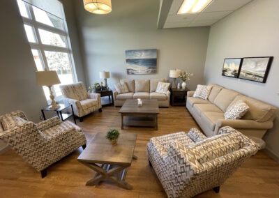 Hospice caregiver sitting room