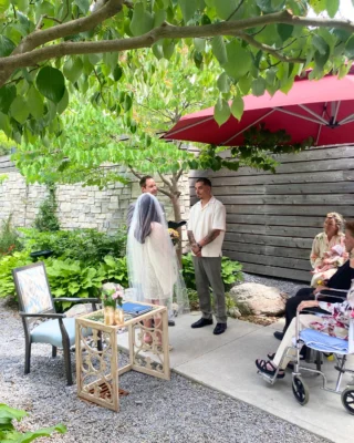 We were honoured to host our first wedding at Hospice Peterborough over the weekend! It was a truly beautiful ceremony for a resident’s family. We extend our heartfelt congratulations to the bride, groom, and family! 💍🎉